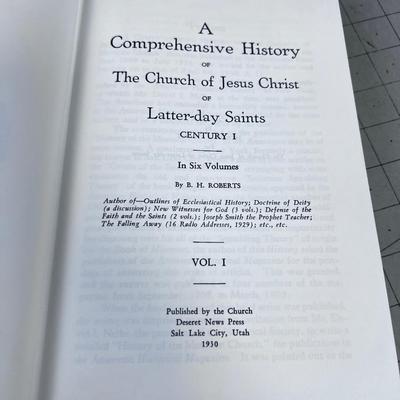 6 Volume Set of Comprehensive History of the LDS Church by ROBERTS Circa 1930