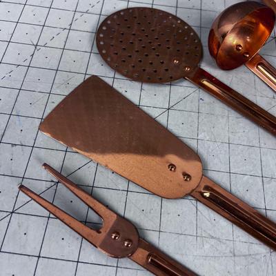 Copper Utensil Set 