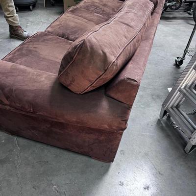 Chocolate Brown Sofa Ultra Suede
