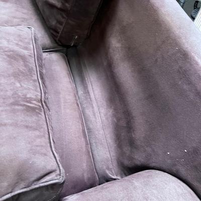 Chocolate Brown Sofa Ultra Suede