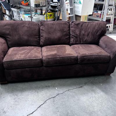 Chocolate Brown Sofa Ultra Suede