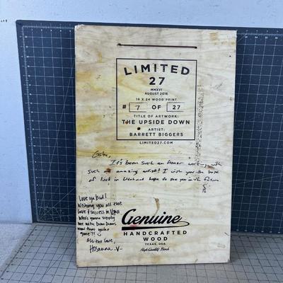 The Upside Down - Limited Wood Print Picture