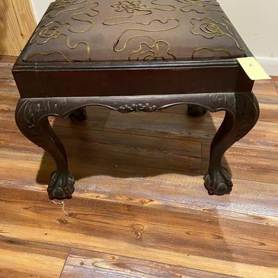 Vintage Claw Foot Stool