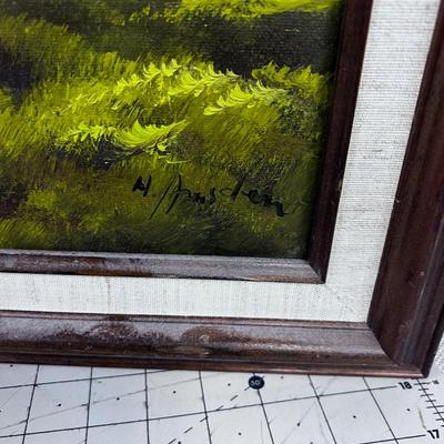 Lovely Landscape Oil on Canvas Painting Forest