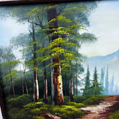 Lovely Landscape Oil on Canvas Painting Forest
