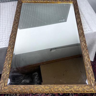 Mirror Gold Framed, Beveled thus NICE!   