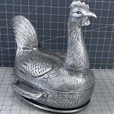 RARE ! Vintage Arthur Court 1977 Rooster Casserole 