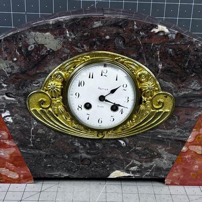 Art Deco MARBLE Mantel Clock. 
