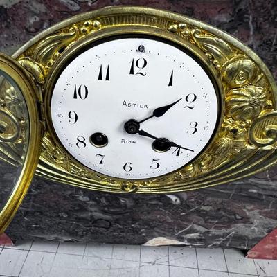 Art Deco MARBLE Mantel Clock. 