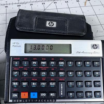 (2) HP 12C Financial Calculators 