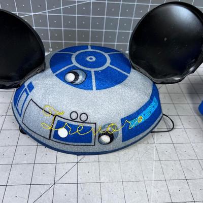 2 DISNEY HATS Mickey Ears and R2D2 