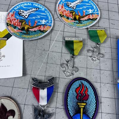 Scouting Lot: Patches, Merit Badges, Metals ETC.