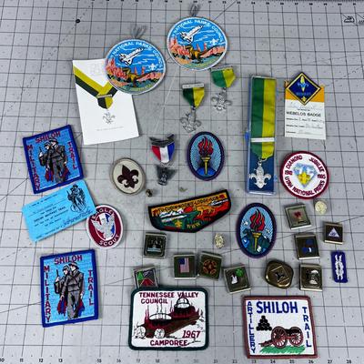 Scouting Lot: Patches, Merit Badges, Metals ETC.