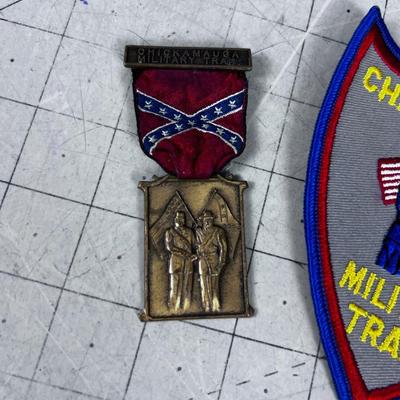 Chickamauga Military Trail Patch and Metal BSA 