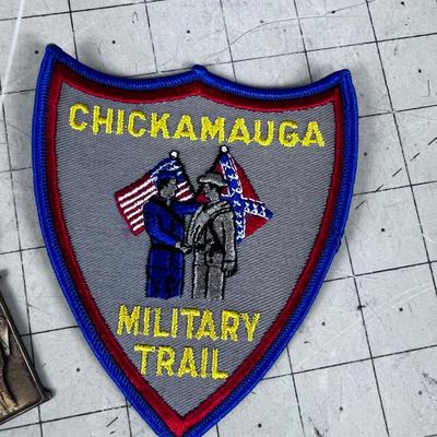 Chickamauga Military Trail Patch and Metal BSA 