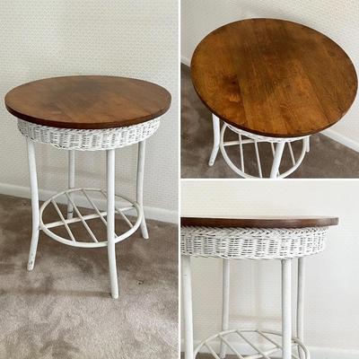 Pair (2) Wicker Tables ~ *Read Details