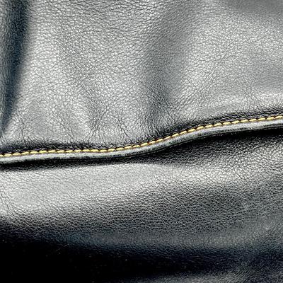 PLINIO VISONA ~ Black Leather Shoulder Bag