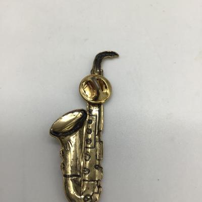 Vintage saxophone pin
