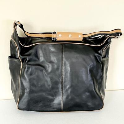 ARCADIA ~ Italy ~ Black Leather Bag