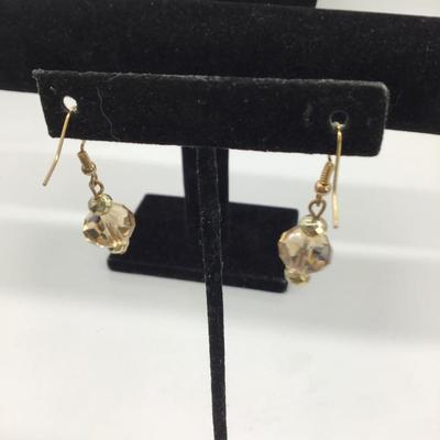 Brown ivory fashion earrings