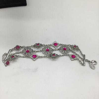 Beautiful pink charm bracelet