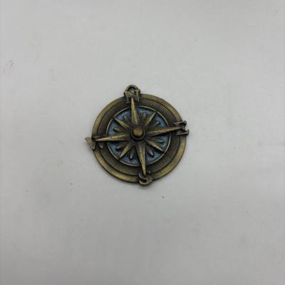 Compass necklace charm