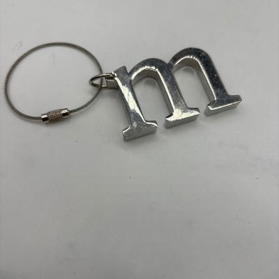 Letter M keychain