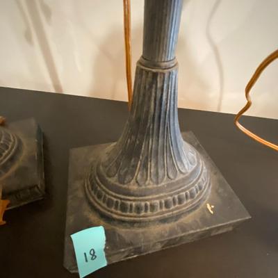 Vintage Pair of Pencil Lamps