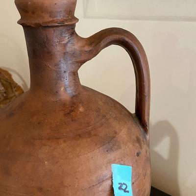 Large Amphora Style Pottery Vase