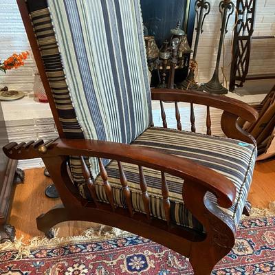 Vintage Mahogany Morris Reclining Chair