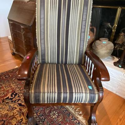 Vintage Mahogany Morris Reclining Chair