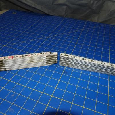 2 Vintage Folding Rulers 72