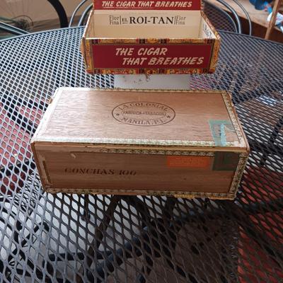 4 OLD CIGAR BOXES