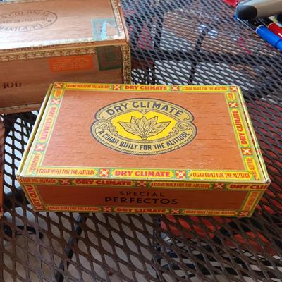 4 OLD CIGAR BOXES