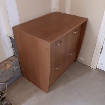 2 DRAWER LATERAL FILING CABINET AND A 3 DRAWER NIGHT STAND