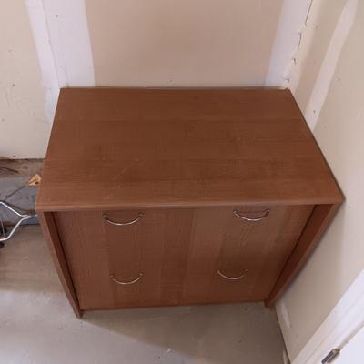 2 DRAWER LATERAL FILING CABINET AND A 3 DRAWER NIGHT STAND