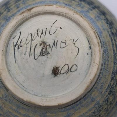 Signed Regan Carney Pottery Dish, 2000