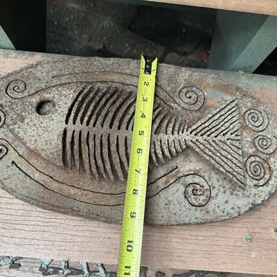 Outdoor Iron Fish Decor
