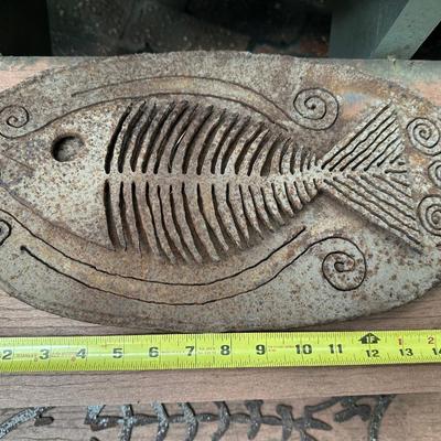 Outdoor Iron Fish Decor