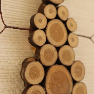 Sliced Wood Christmas Wall Hangings