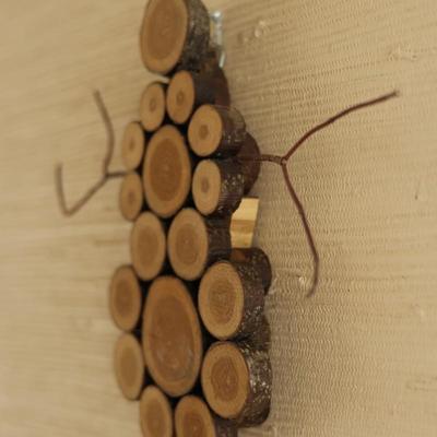 Sliced Wood Christmas Wall Hangings