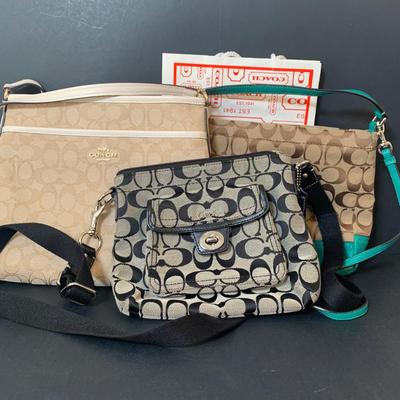 LOT 5: Collection of 3 Coach Handbags