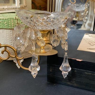 LOT 15: Shabby Chic Collection: Hanging Candelabra, Storage boxes, Brass Sconces & More