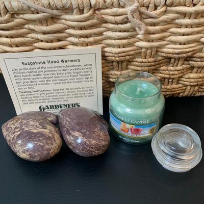 LOT 18: Spa Collection: Everything you need to treat yourself: Soapstone Handwarmers, Warmies Slippers, Hand Masks, Foot Masks, Barefoot...