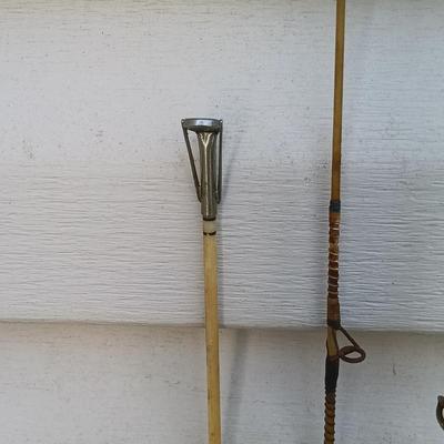 LOT 38: Set of 3 Vintage Fishing Rods- Montague Somers Point, North Lakes & King Neptune 2-346-008