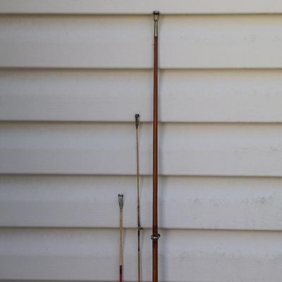 LOT 38: Set of 3 Vintage Fishing Rods- Montague Somers Point, North Lakes & King Neptune 2-346-008