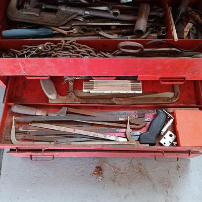LOT 40: Vintage Snap-On 40s/50s Flip Top 6-Drawer Tool Chest