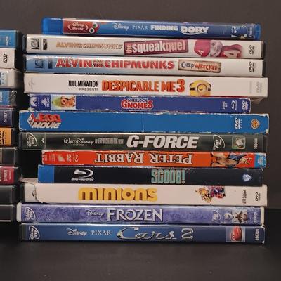 LOT 50: Large Collection of Children's DVDs and Blu-Rays