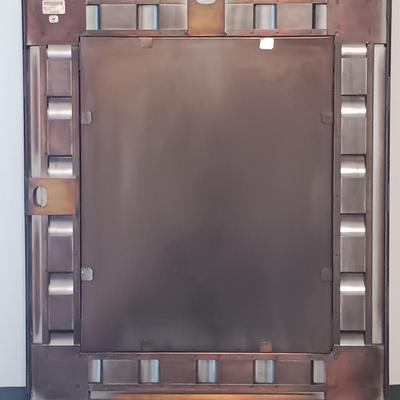 LOT 55: Tiled Mirror w/ Metal Frame, Wood & Ceramic Drawer Set, Walter StÃ¤hli Carved Bowl & More