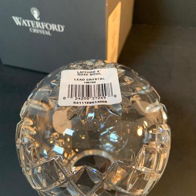 LOT:79: Waterford Crystal Lafford Rose Bowl # 135752